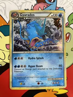 Gyarados 30/30 Pokemon TCG Holo Card HGSS Trainer Kit Gyarados & Raichu LP/NM - Image 1
