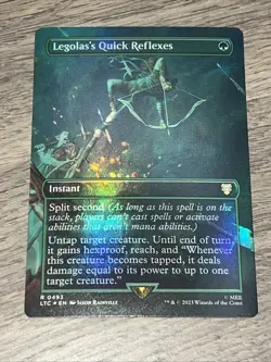 MTG Legolas's Quick Reflexes (Borderless) Foil NM Commander Lord of the Rings - Image 1