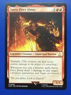 Surtr, Fiery Jotun #0293 MTG Assassin's Creed Rare NM English - Image 1