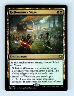 #192 2025 Tarkir: Dragonstorm Hollowmurk Siege Rare - Image 1