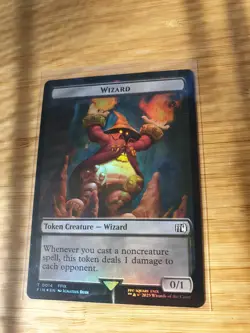 Bird (0016) Wizard (0014) Double-Sided Token Final Fantasy Foil Magic NM - Image 1