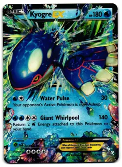 Kyogre EX 54/160 - Primal Clash Rare EX Pokemon TCG Holo - LP Card - Image 1