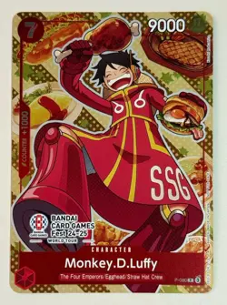 Monkey D Luffy Bandai Card Games Fest 24-25 P-080 One Piece Promo Cards - Image 1