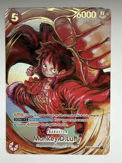 One Piece OP05 Monkey D. Luffy ST01-012 SR Oda Signed (Signature Luffy) ENG - Image 1