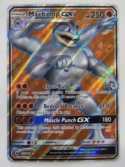 Machamp GX 135/147 Burning Shadows Pokemon Card Near Mint NM Rare Holo Full Art - Image 1