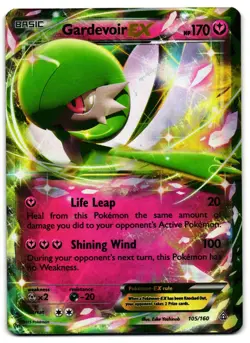 Gardevoir EX 105/160 - Primal Clash Rare EX Pokemon TCG Holo - LP Card - Image 1