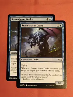 Stormchaser Drake 082/277 Crimson Vow (x2) MTG Magic - Unplayed Mint+ - Image 1
