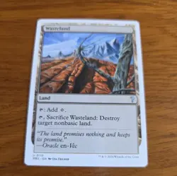 MTG White Border Mystery Booster 2 MB2 Wasteland MINT - Image 1