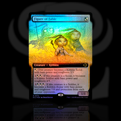Figure of Fable •Borderless Foil• Rare Creature - Kithkin, Lorwyn Eclipsed MTG - Image 1