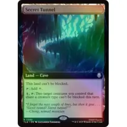 FOIL SECRET TUNNEL (EXTENDED ART) X4 Avatar: The Last Airbender TLA Magic MTG - Image 1