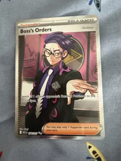 Pokemon TCG BOSS’S ORDERS ASCENDED HEROS (ASC EN) FULL ART 256/217 NM - Image 1