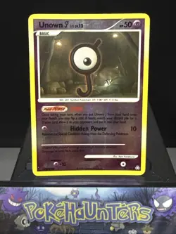 Pokemon Card Unown J 76/146 Legends Awakened Reverse Holo Light Play - Image 1