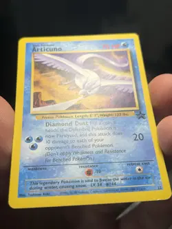 Articuno 22/53 Pokemon WOTC Black Star Promo Non Holo Damaged DMG - Image 2