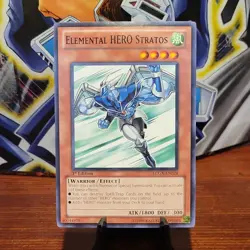 Yu-Gi-Oh! Elemental HERO Stratos 1st Edition LCGX-EN024 Common Near Mint NM - Image 1
