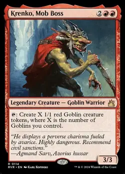 Krenko, Mob Boss Shadow Custom Commander Deck MTG - Image 1