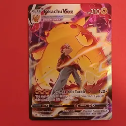 Pokemon Sword & Shield Lost Origin Pikachu VMAX TG17/TG30 Trainer Gallery - Image 1