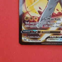 Pokemon Sword & Shield Lost Origin Pikachu VMAX TG17/TG30 Trainer Gallery - Image 5