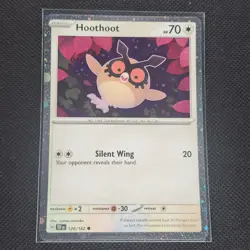 Hoothoot - 126/162 - Cosmos Holo - Temporal Forces - Pokemon Card - NM/M - Image 1