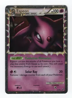 (303399) ESPEON PRIME 81/90 Ultra Rare Holo HGSS Undaunted Pokemon Card - Image 2