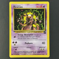 Mewtwo #14 WotC Black Star Promo Vintage Pokemon TCG Card - Image 1