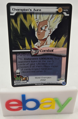 WORLD CHAMPION 2002 Champion's Aura Dragon Ball Z DBZ Uber Rare UR Card - Image 1