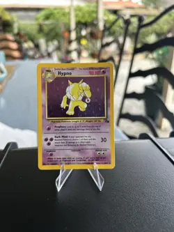 Pokemon TCG Hypno Fossil Holo Unlimited Rare Card 8/62 LP Condition - Image 1