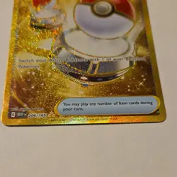 Pokemon Switch Trainer-Item 206/165 Scarlet & Violet 151 Gold Secret Rare Holo - Image 2