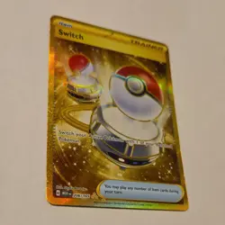 Pokemon Switch Trainer-Item 206/165 Scarlet & Violet 151 Gold Secret Rare Holo - Image 4