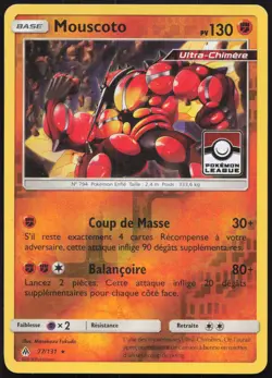 Carte Pokemon Mouscoto Stamp Ligue 77/131 Reverse Lumiere Interdite Francais - Image 1