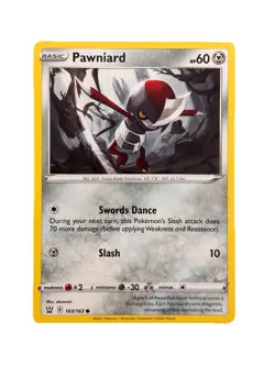 New: 2021 Pokemon TCG Pawniard 103 Swsh05: Battle Styles Regular Common - Image 1