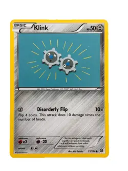 New: 2016 Pokemon TCG Klink 71 XY-Steam Siege Regular Common - Image 1