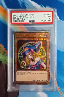 Yugioh Dark Magician Girl MP24-EN009 PSA 10 Quarter Century Rare American Print - Image 1