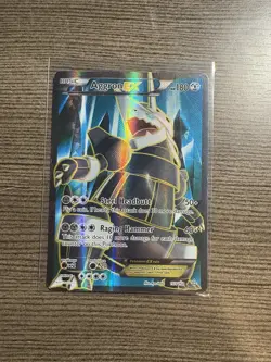 Pokemon TCG XY Primal Clash Aggron EX Full Art #153/160 Ultra Rare MP - Image 1