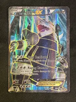 Aggron EX Full Art Holo 153/160 XY Primal Clash Ultra Rare Pokemon Card TCG - Image 1