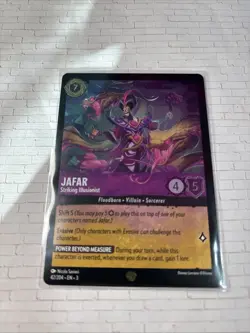 Disney Lorcana TCG Jafar - Striking Illusionist 42/204 FOIL Into the Inklands - Image 2