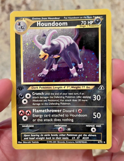 Houndoom 4/75 1st EDITION NEO DISCOVERY HOLO RARE POKEMON TCG - Image 1