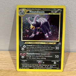 Pokemon Card Houndoom 4/75 Holo Rare Neo Discovery WOTC TCG - Image 1
