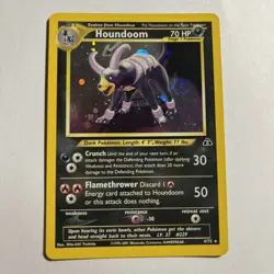 Pokemon Houndoom 4/75 Neo Discovery Holo Rare TCG LP Lightly Played - Image 1