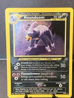 Pokemon TCG Houndoom 4/75 Neo Discovery Holo Rare VTG WOTC HP/DMG - Image 1