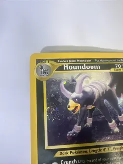 Pokemon Neo Discovery Houndoom TCG 4/75 Holo Rare Swirl - Image 3