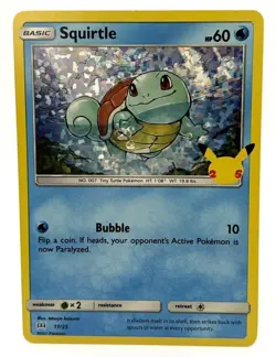 Squirtle 17/25 Holo McDonalds 25th Anniversary Promo 2021 - Pokemon Card TCG NM - Image 1