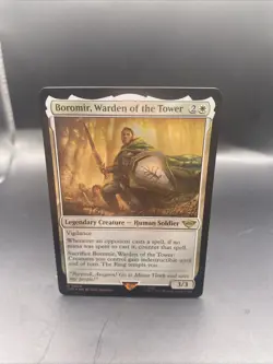 Boromir, Warden of the Tower *Foil* -Magic The Gathering - MTG + 1 Regular Card - Image 1