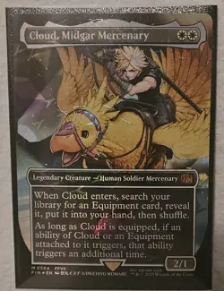 Cloud, Midgar Mercenary (Borderless) (Chocobo Track Foil) Final Fantasy Foil - Image 1