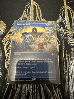 Force of Will (Borderless) Dominaria Remastered Regular - Image 1