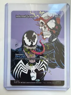 MTG: Infernal Grasp (Borderless) #18 M Normal NM Marvel Universe Eternal-Legal - Image 1