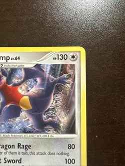 Garchomp 1/17 LP (back Dent) Pokemon TCG Pop Series 9 Non-holo Rare - Image 3