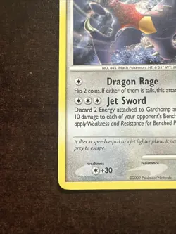 Garchomp 1/17 LP (back Dent) Pokemon TCG Pop Series 9 Non-holo Rare - Image 5