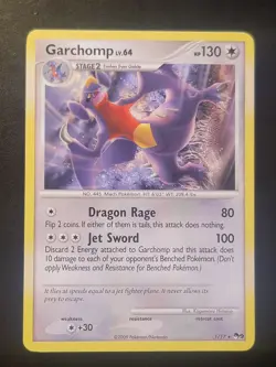 Garchomp 1/17 LP (back Dent) Pokemon TCG Pop Series 9 Non-holo Rare - Image 1