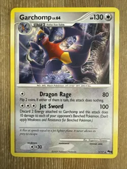 Garchomp Pokemon TCG POP 9 Promo 1/17 Rare MP - Image 1