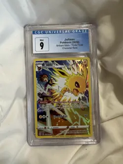 Jolteon Pokemon 2022 Brilliant Stars TG04/TG30 Character Rare Graded CGC 9 Mint - Image 1